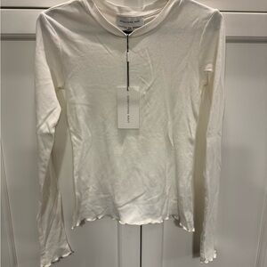 Something Navy Cream Long Sleeve Tee